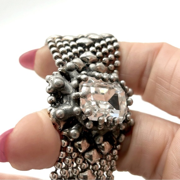 Sergio Gutierrez Swarovski Crystal Liquid Metal Bracelet - Picture 4 of 8